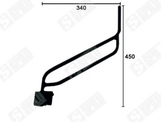 SPILU 61961 Holder, outside mirror